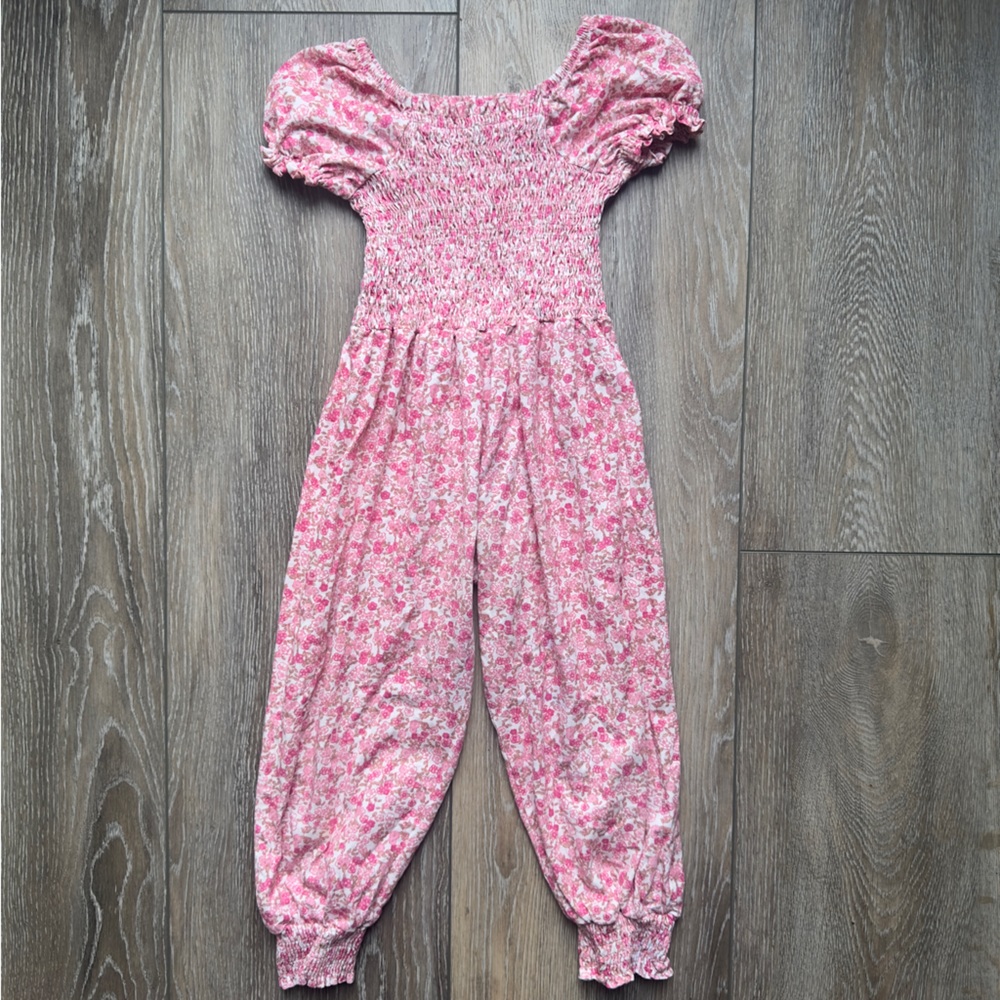 SweetHoney Pink Smocked Romper